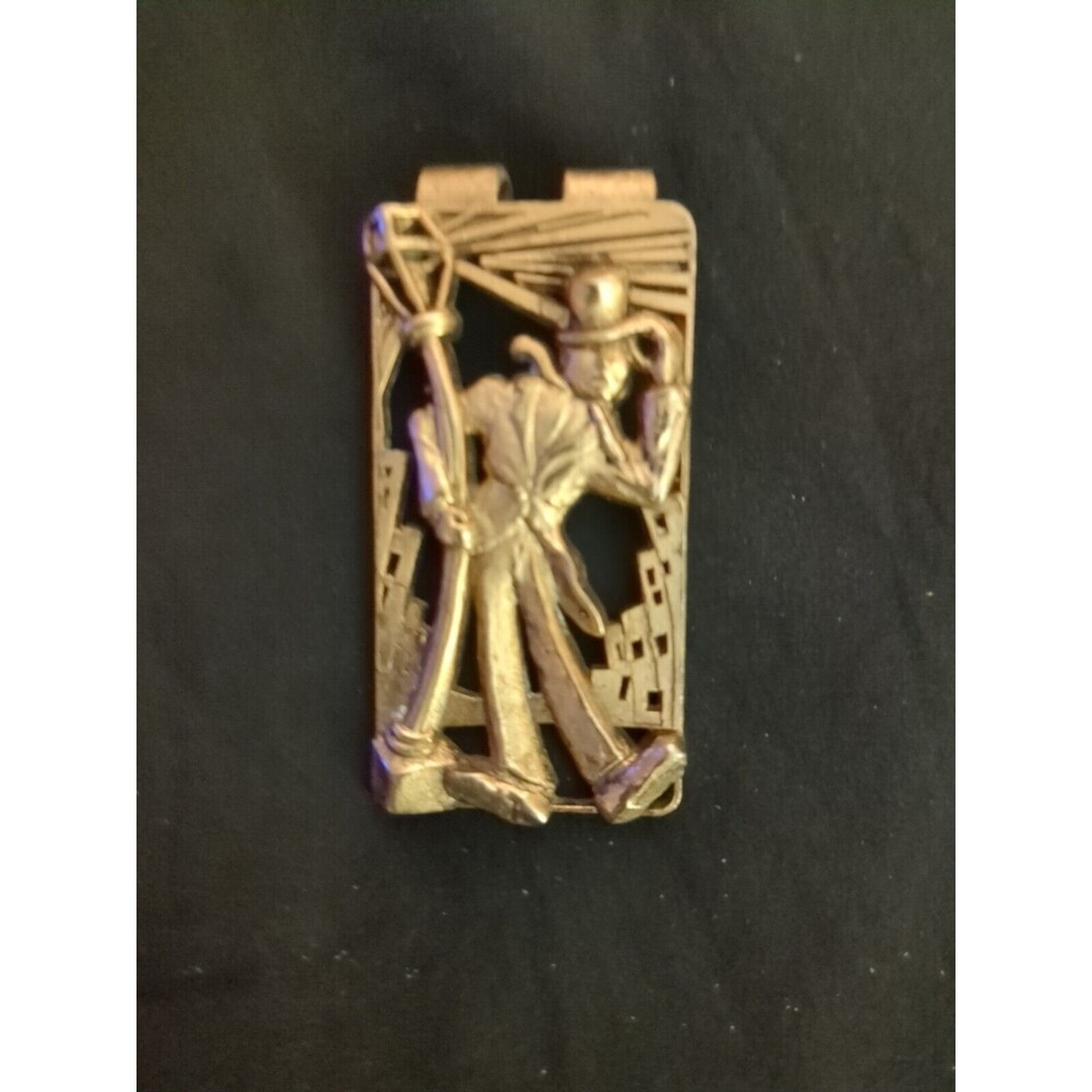 Vintage  Money Clip Drunk and the Light Pole